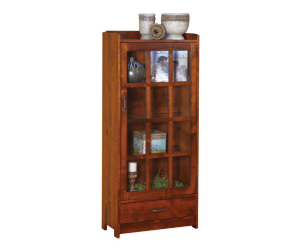 Century 1-Door 1-Drawer Bookcase