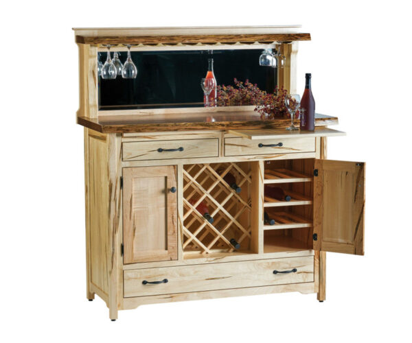 Boulder Wine Buffet with Live Edge Top