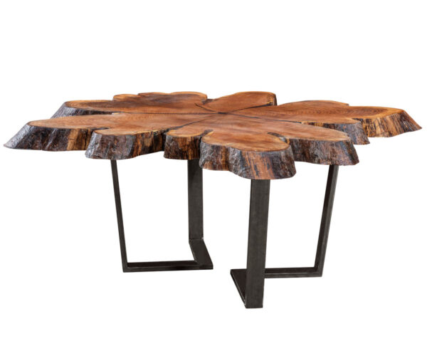 V Pedestal Base Library Table