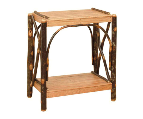 2 Tier End Table - Natural Legs