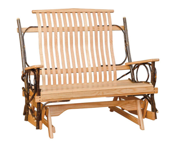 Double Glider with Oak Arms