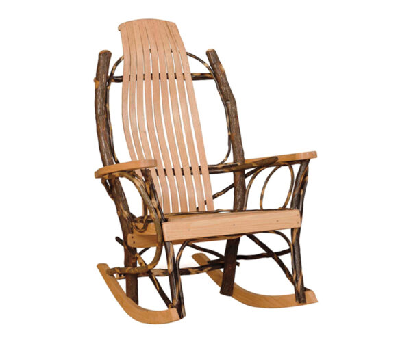9 Slat Hickory Rocker
