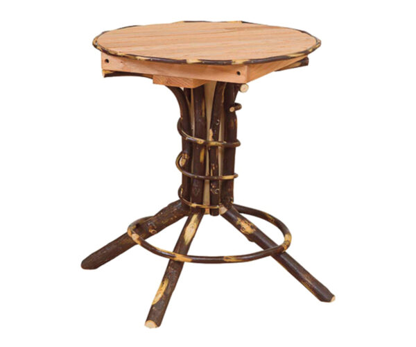 Round End Table with Pedestal