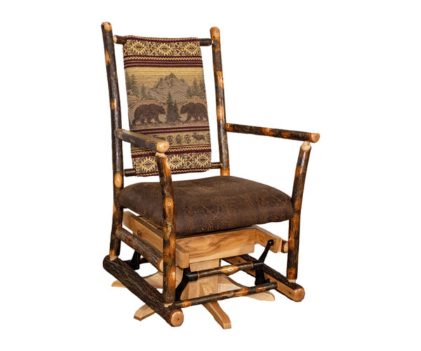 Straight Back Swivel Glider