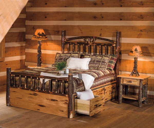 Hickory Storage Bed Collection