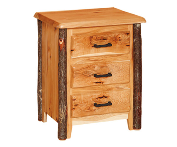 3 Drawer Nightstand Wavy Edge