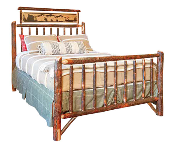 Hickory Metal Art Bed