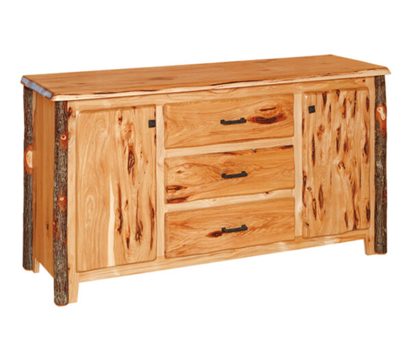 3 Drawer 2 Door Dresser Wavy Edge