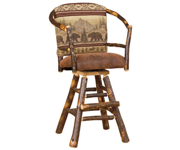 Hoop Swivel Barstool