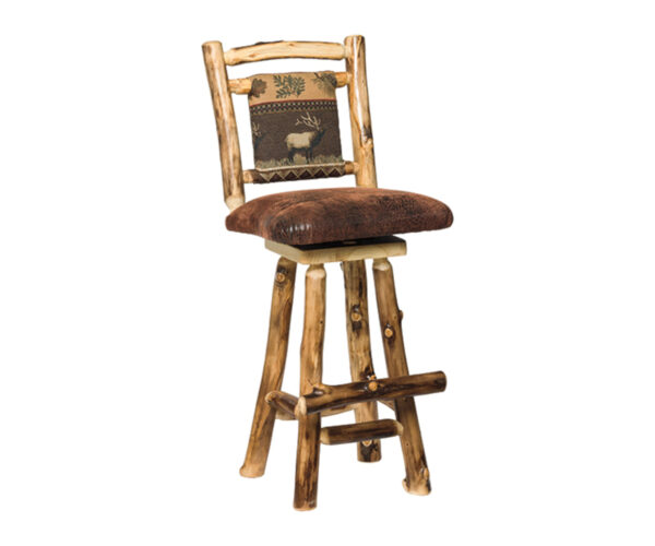Colorado Aspen Padded Back & Seat Barstool