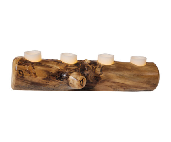 Colorado Aspen Log Candle Holder