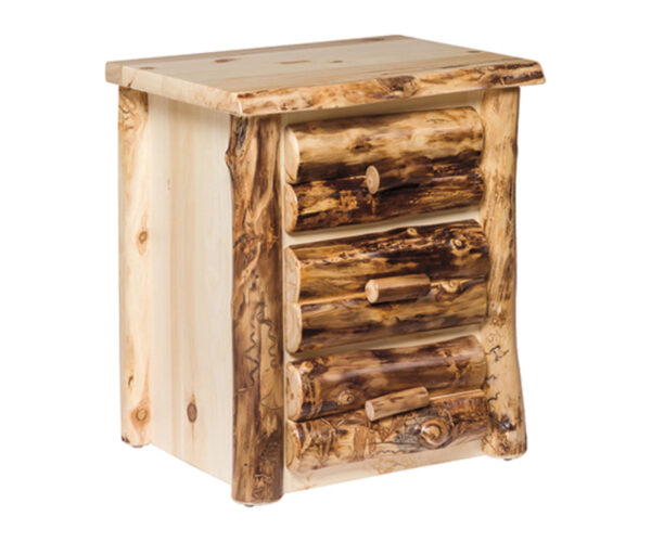 Colorado Aspen 3 Drawer Nightstand
