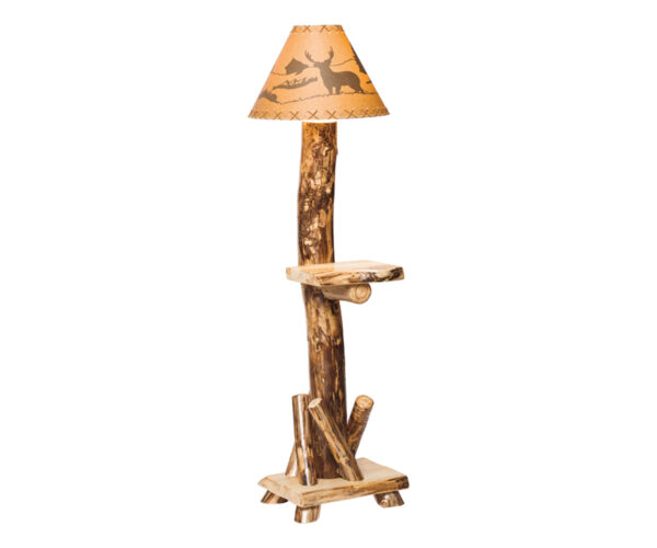 Colorado Aspen Lamp With Shelf